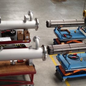 Сдвоенный тормозной резистор с водяным охлаждением 2x 3x 500 кВт, 1050 В